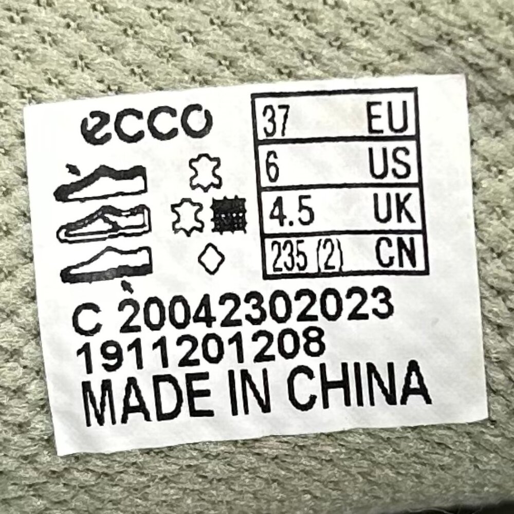 Ecco Women's Crepetray Suede Nubuck Leather Sneaker Shoes Size 6 - Picture 10 of 12